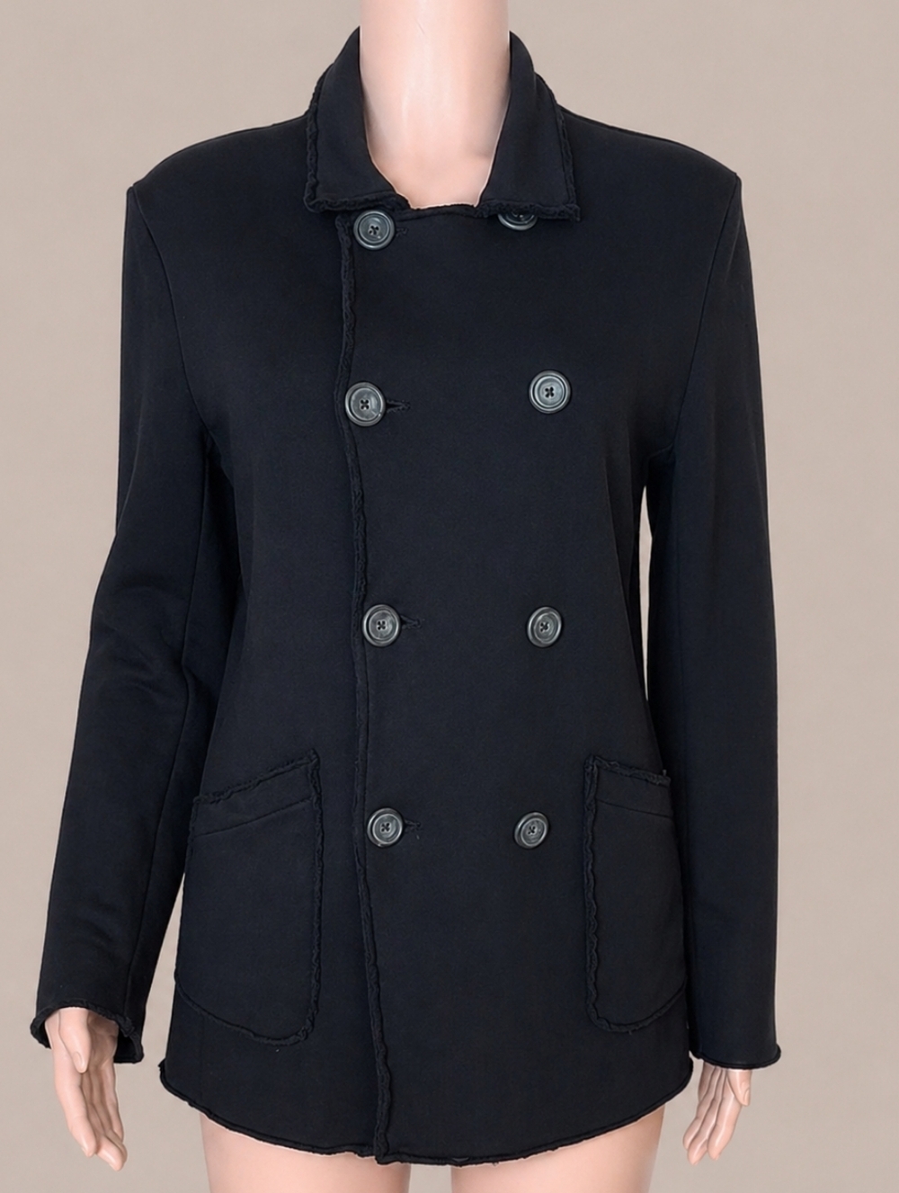 NWOT Frank & Eileen Belfast Black Sweatshirt Peacoat XS